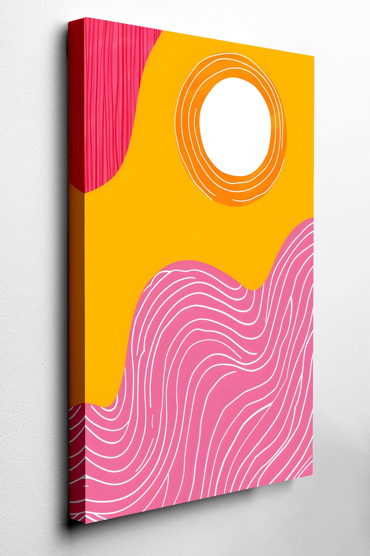 Sundown Wave Abstract Canvas Print — canvas wall art