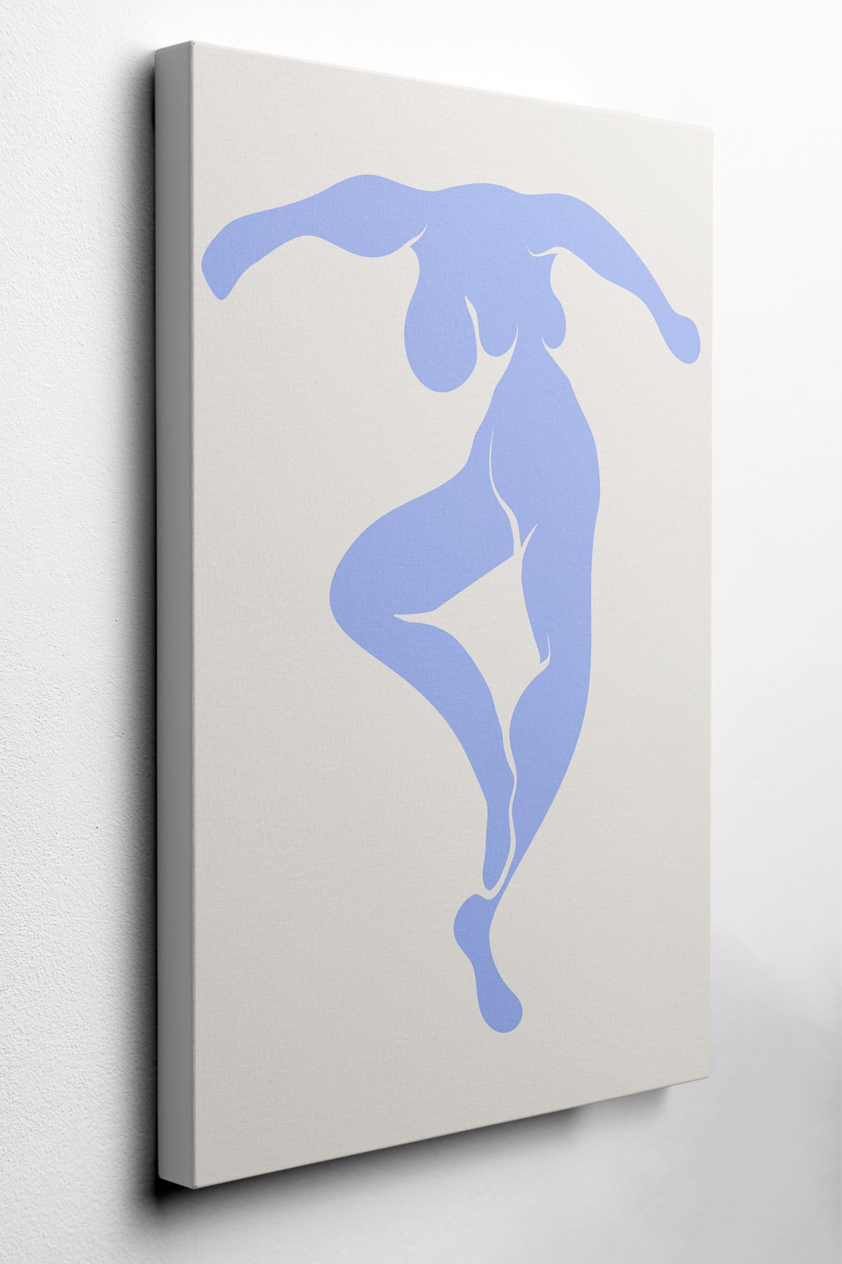 Blue Dancer Cut-Out Canvas Print — canvas wall art