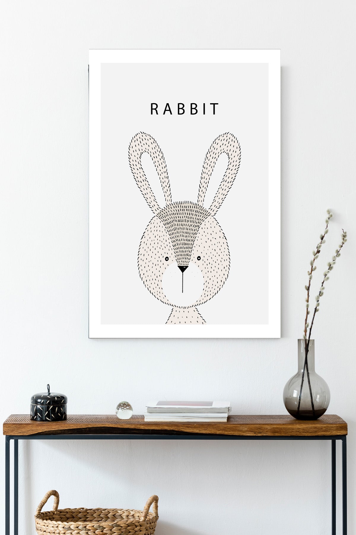 Rabbit Nursery Canvas Print — canvas wall art