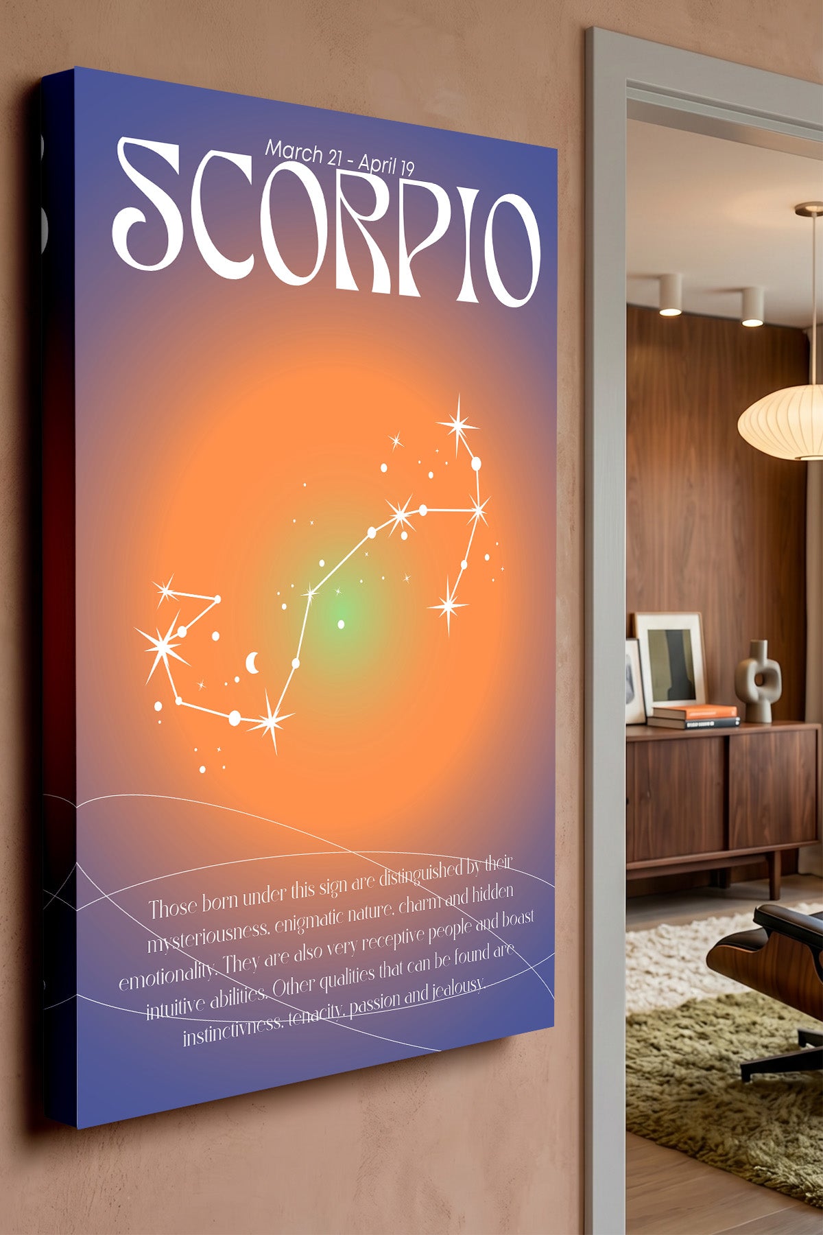 Scorpio Zodiac Canvas Print — canvas wall art