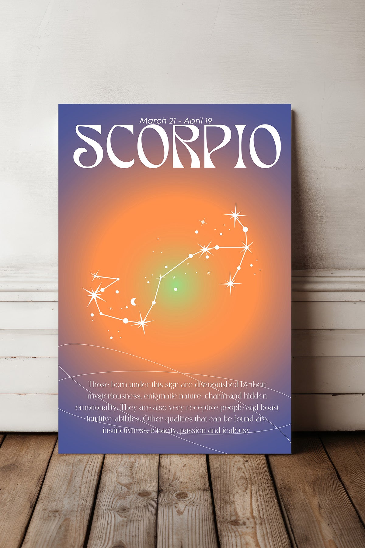 Scorpio Zodiac Canvas Print — canvas wall art