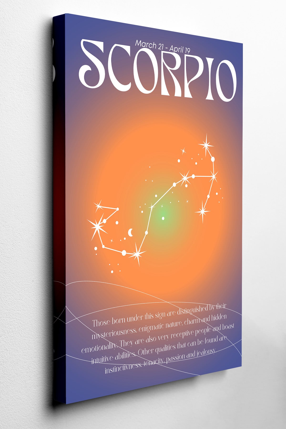 Scorpio Zodiac Canvas Print — canvas wall art
