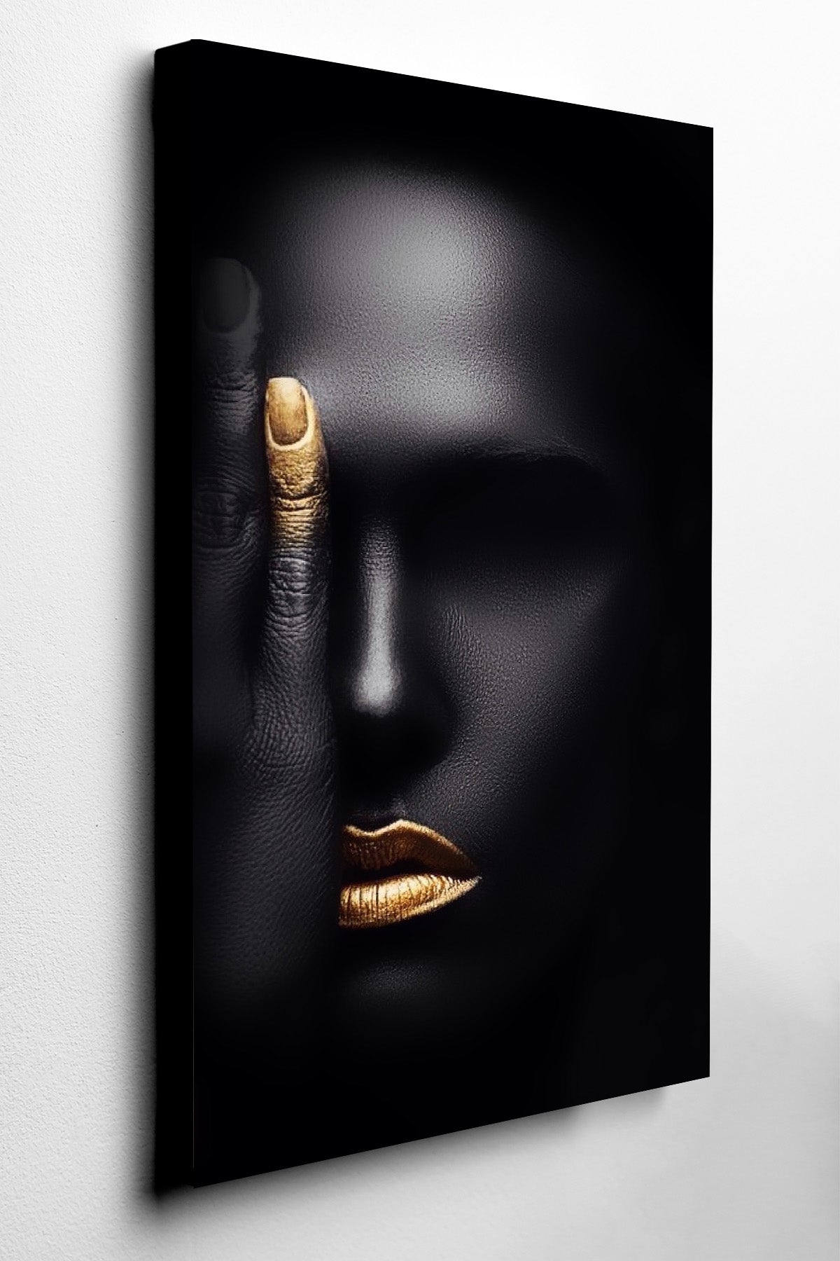 Golden Touch Portrait Canvas Print — canvas wall art