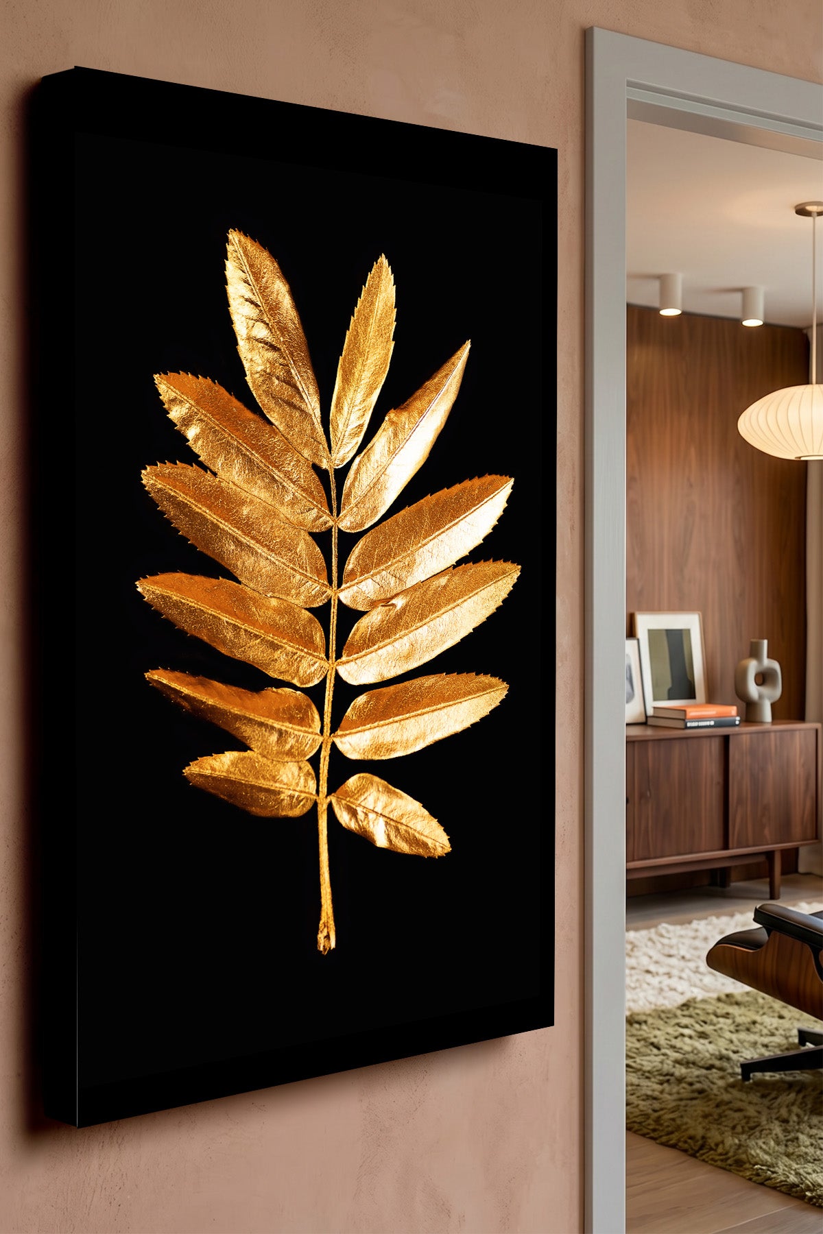 Gilded Fern Canvas Print — canvas wall art