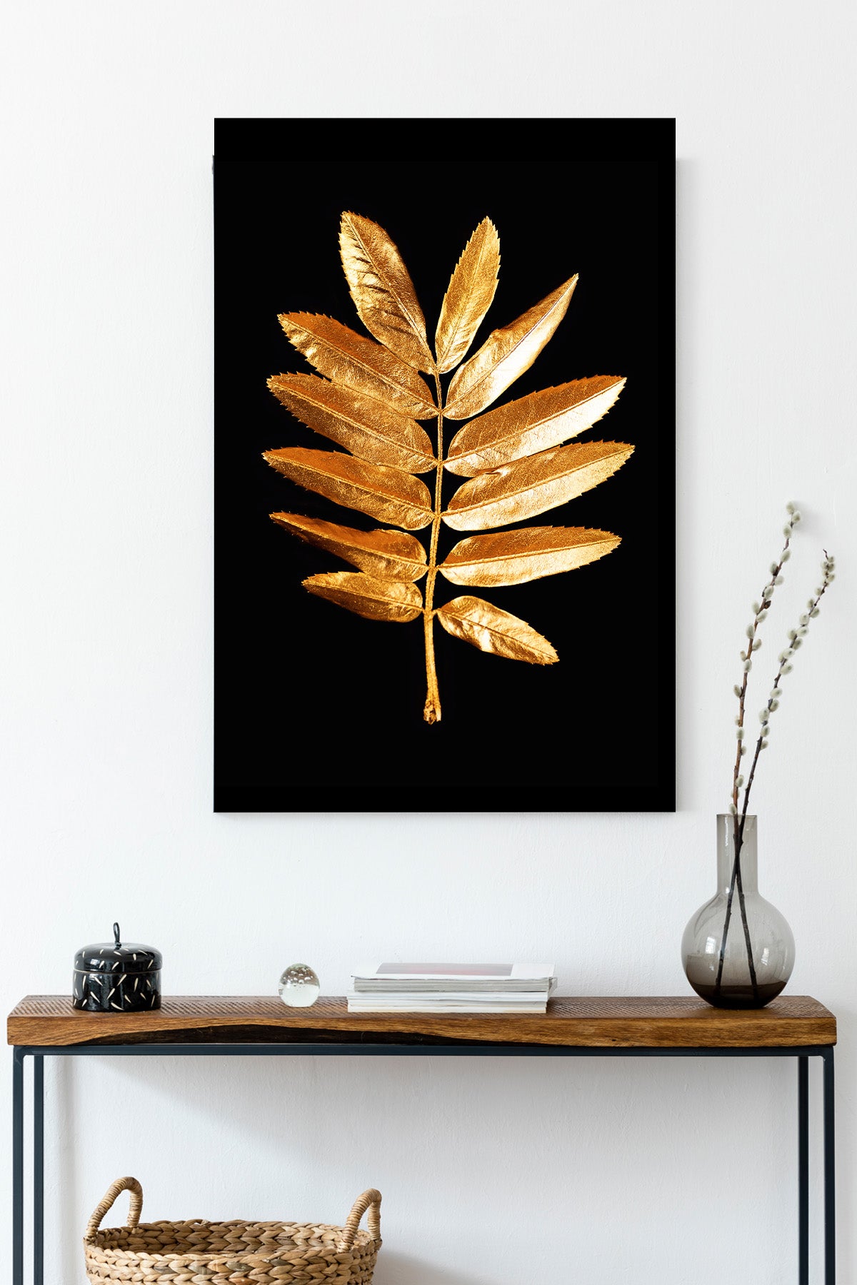 Gilded Fern Canvas Print — canvas wall art