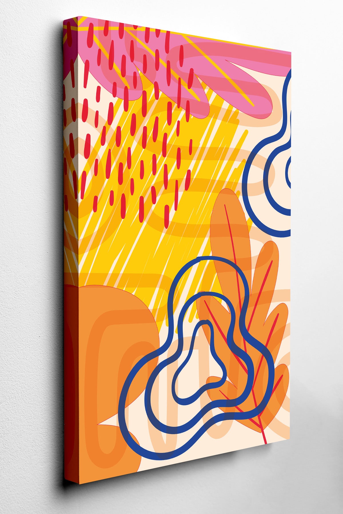 Citrus Bloom Abstract Canvas Print — canvas wall art